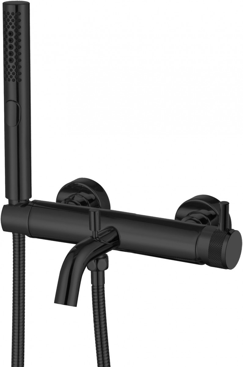 Смеситель для ванны с душем Allen Brau Priority 5.31D10-31 (чёрный матовый)