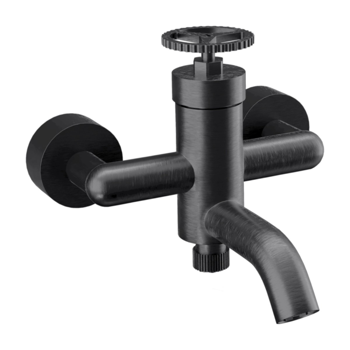 Смеситель для ванны Remer Chrono CH05CFP (черный брашированный)