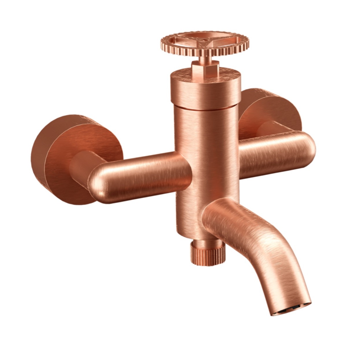 Смеситель для ванны Remer Chrono CH05RP (медь брашированная)