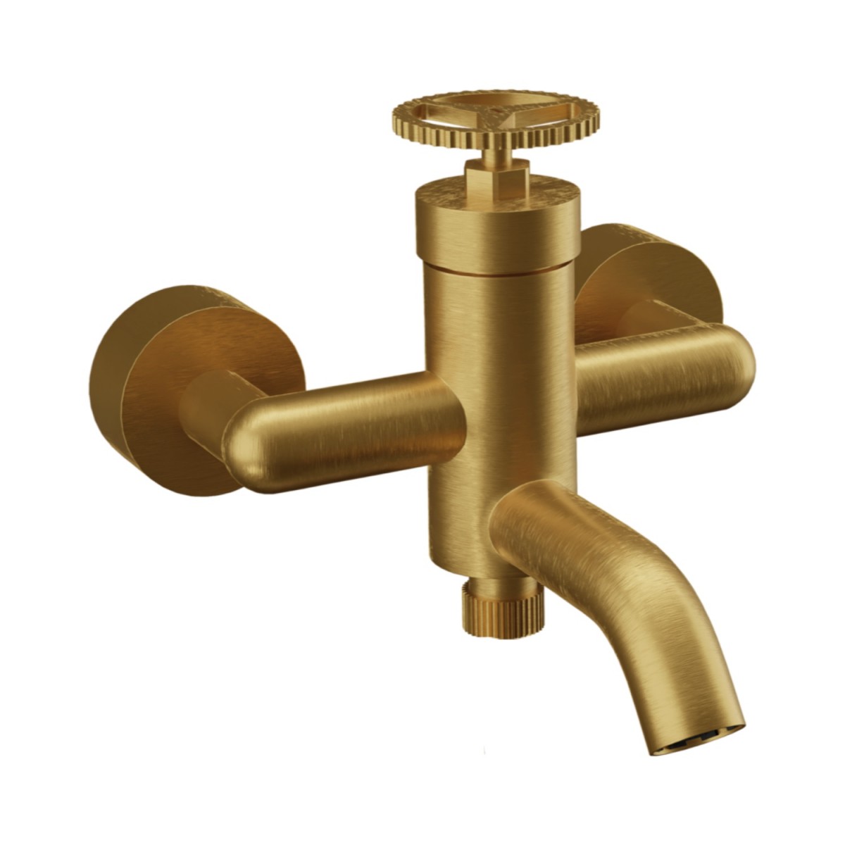 Смеситель для ванны Remer Chrono CH05BG (золото матовое брашированное)