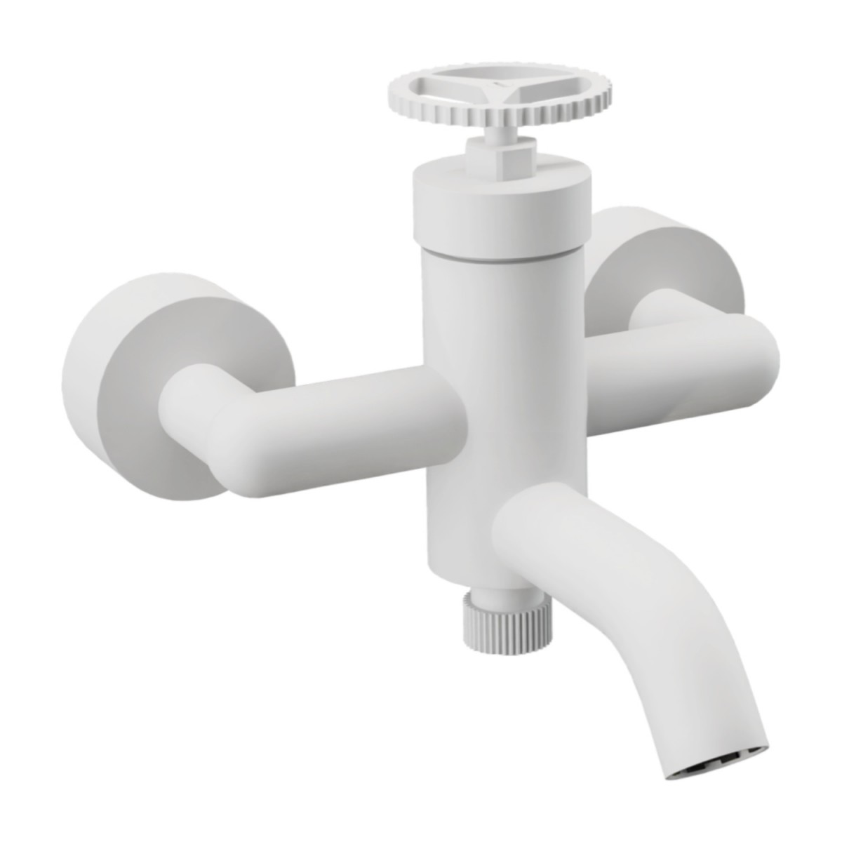 Смеситель для ванны Remer Chrono CH05BO (белый матовый)