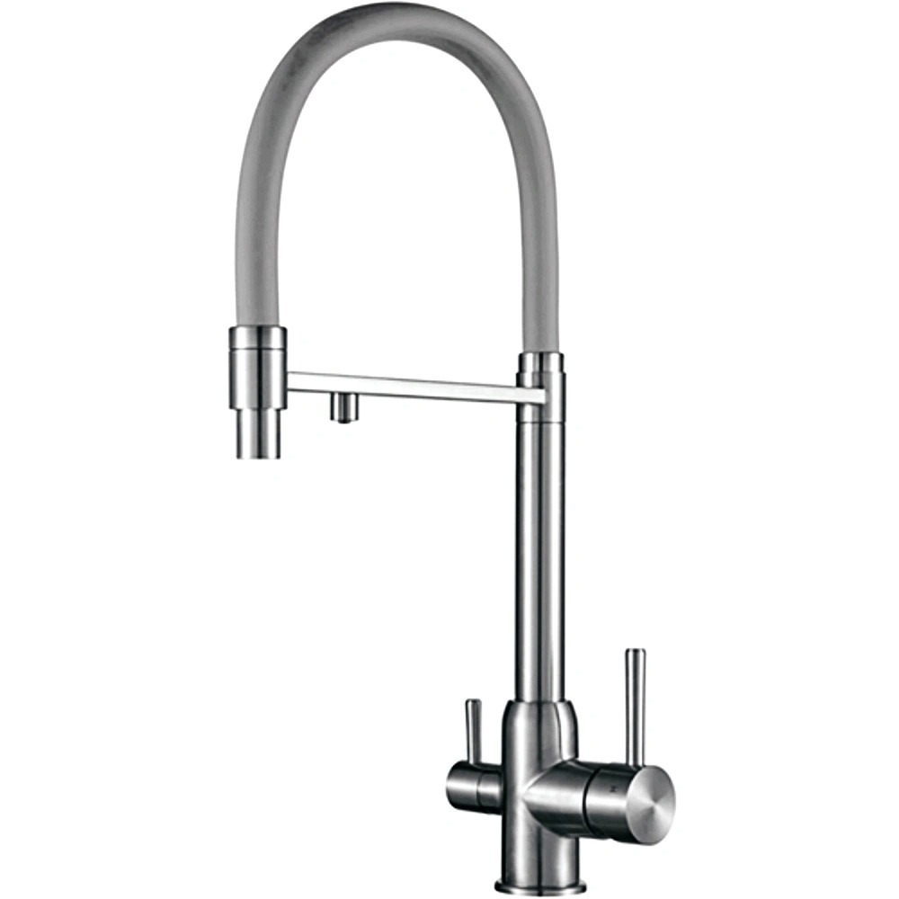 Смеситель для кухни Gappo G4399-5 с подключением фильтра питьевой воды, сатин
