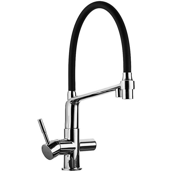 Смеситель для кухни Gappo G4398-7 с подключением фильтра питьевой воды, хром