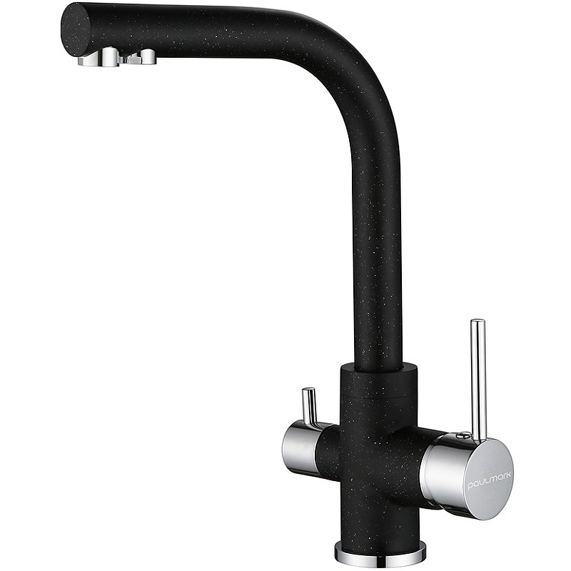 Смеситель для кухни Paulmark Essen Es213011-308 (черный)
