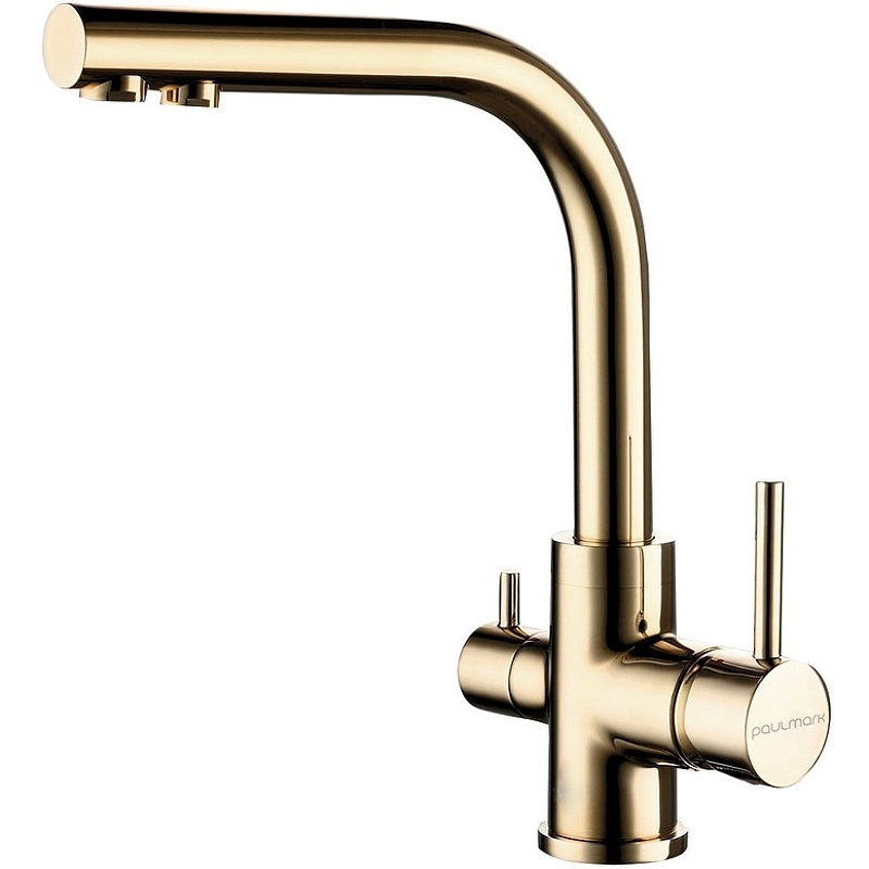 Смеситель для кухни Paulmark Essen Es213011-G (золото)