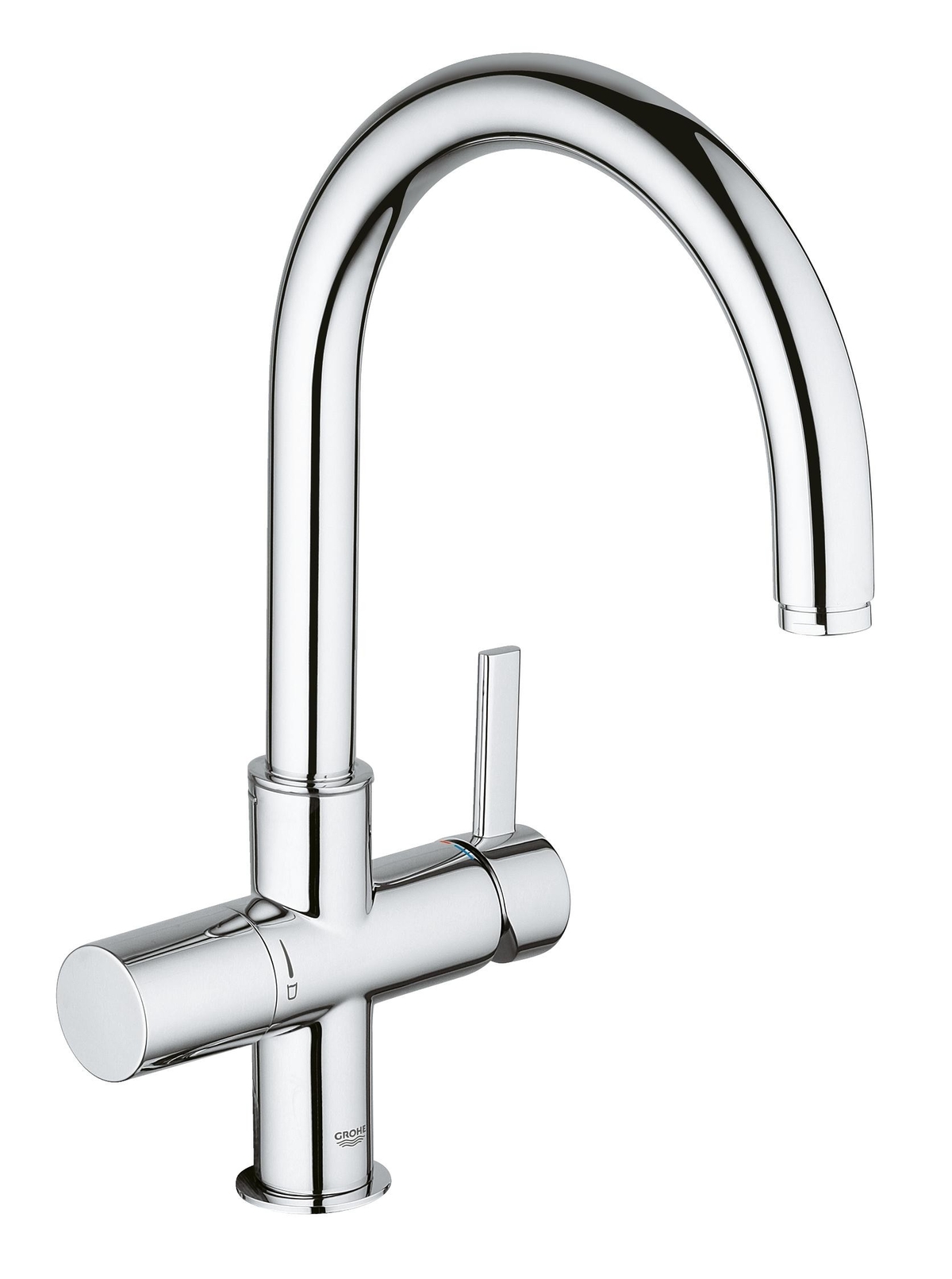 Смеситель для кухни GROHE Blue с высоким изливом для водопроводной и фильтрованной воды, хром 33251000