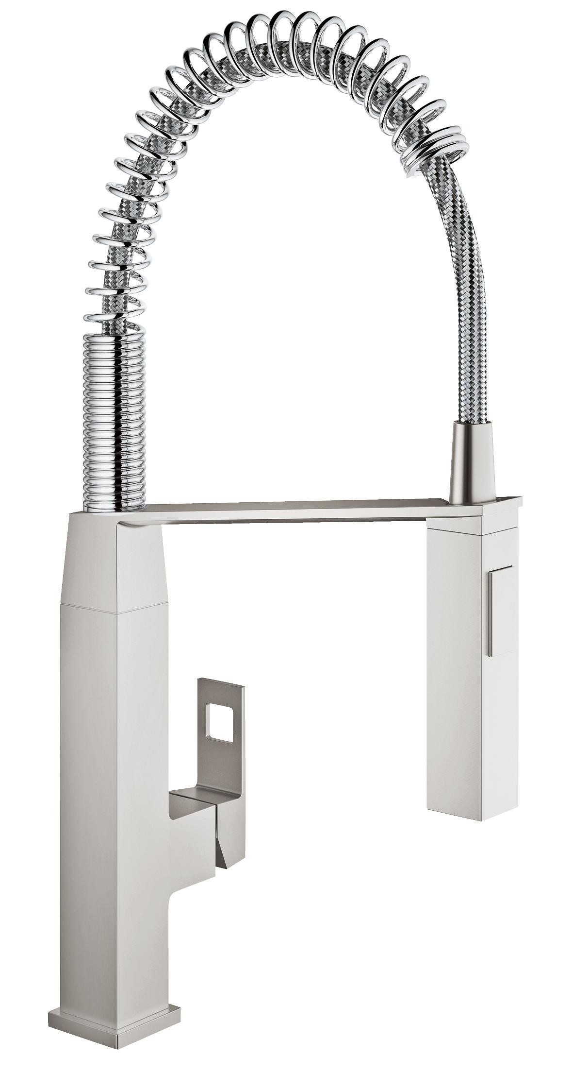 Смеситель для кухни GROHE Eurocube профессиональный, суперсталь 31395DC0