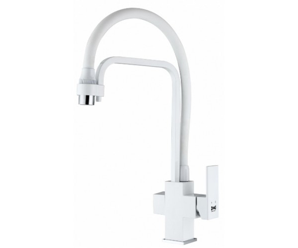 Смеситель для кухни  Zorg ZR 341-8 YF WHITE (белый)