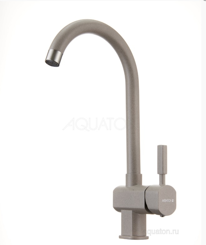 Смеситель для кухни Aquaton Лиам 1AX003FCXX250 (серый шелк)