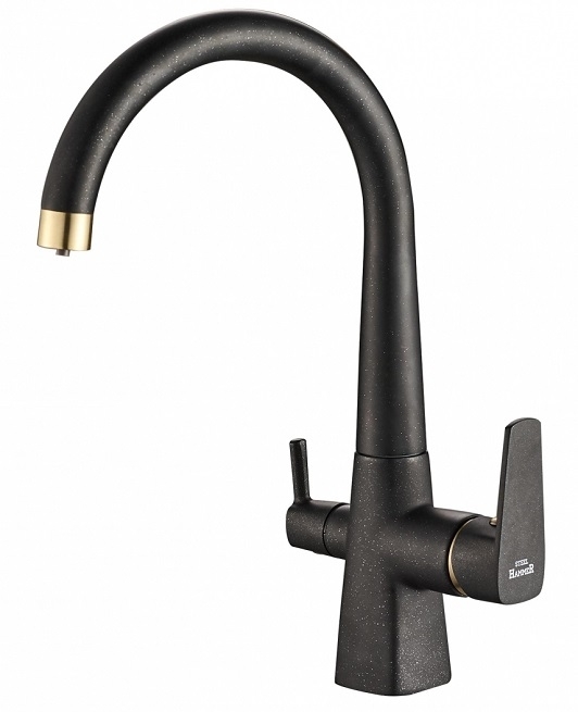 Смеситель для кухни Zorg SH 819 BLACK BR (черный/бронза)