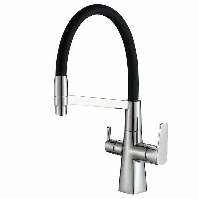Смеситель для кухни Zorg SH 818-6 CR (хром/черный)