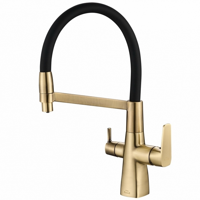 Смеситель для кухни Zorg SH 818-6 BRONZE (бронза/черный)