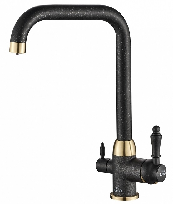 Смеситель для кухни Zorg SH 725 BLACK BR (черный/бронза)