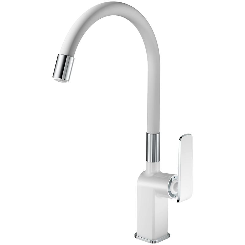 Смеситель для кухни Haiba HB73548-8 (хром/белый)