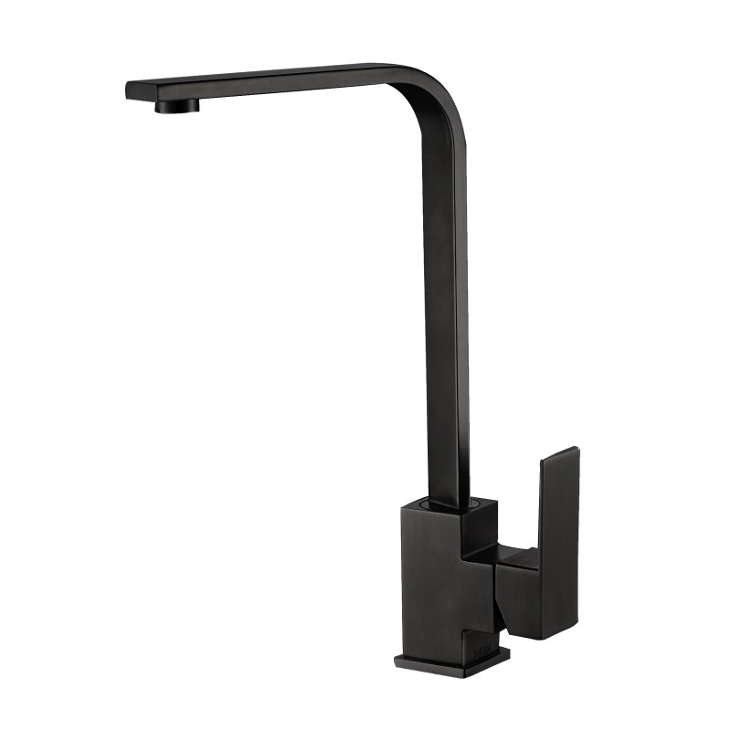 Смеситель для кухни Haiba HB70803-7 (чёрный матовый)