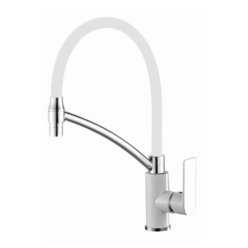 Смеситель для кухни Haiba HB72505-8 (белый/хром)