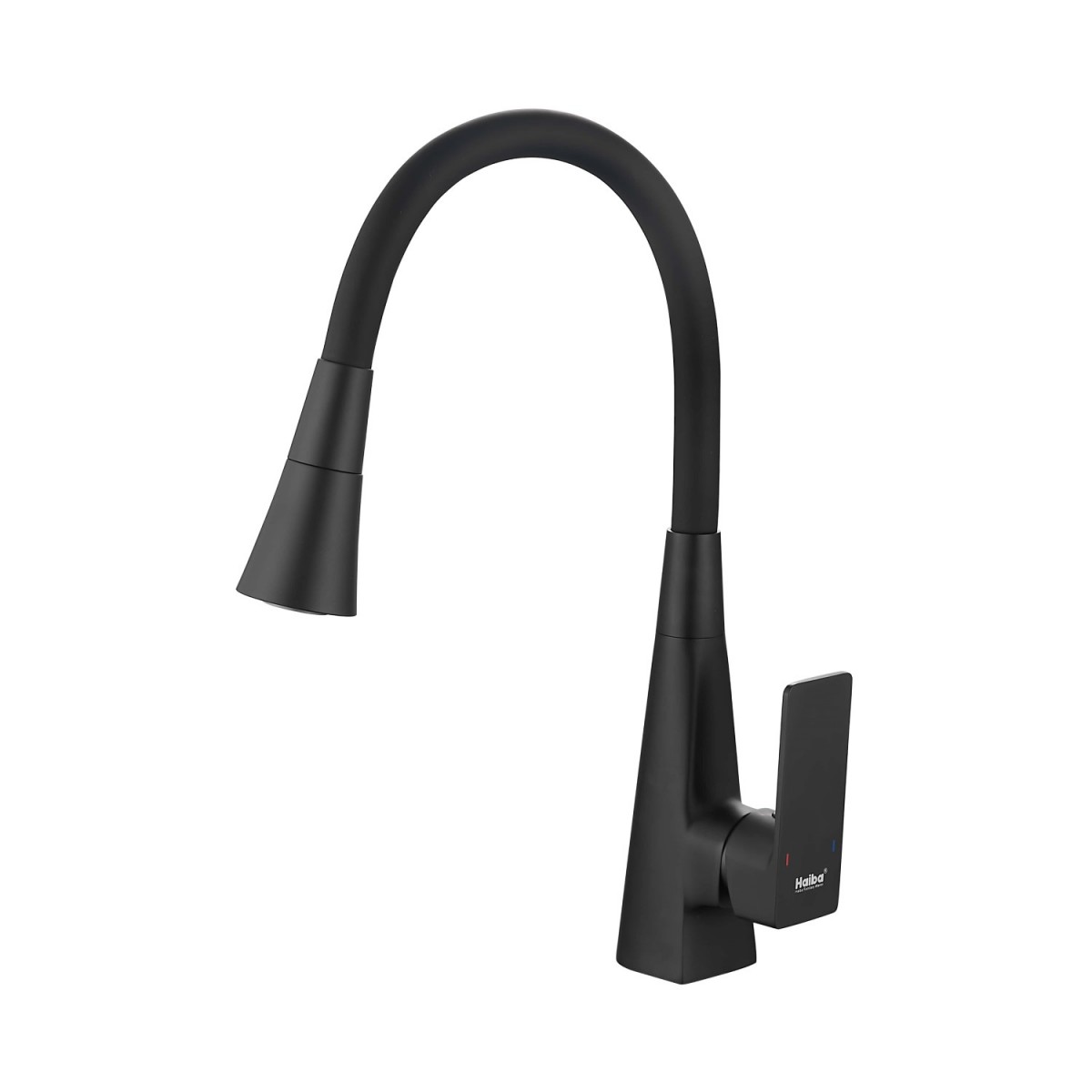 Смеситель для кухни Haiba HB73823-7 (чёрный матовый)