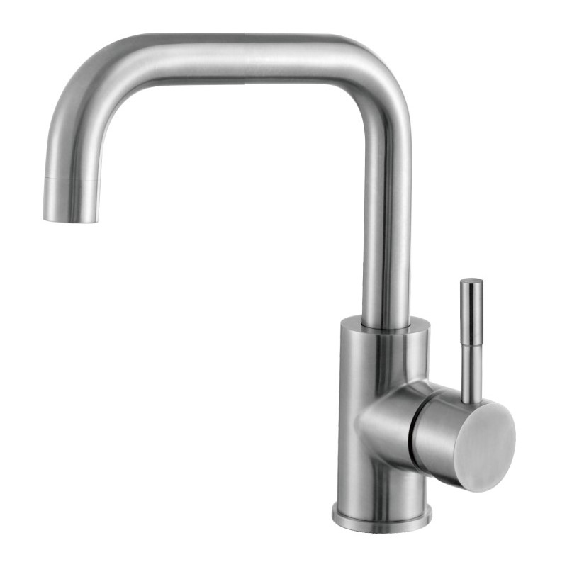 Смеситель для кухни Haiba HB72304-4 (нержавеющая сталь матовая)