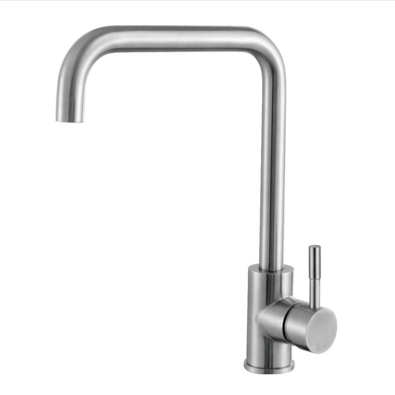 Смеситель для кухни Haiba HB71304-4 (нержавеющая сталь матовая)