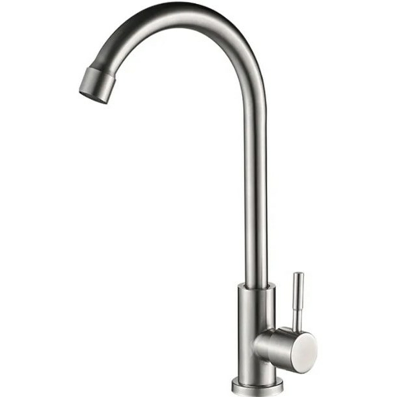 Смеситель для кухни Haiba HB4183 (нержавеющая сталь матовая)