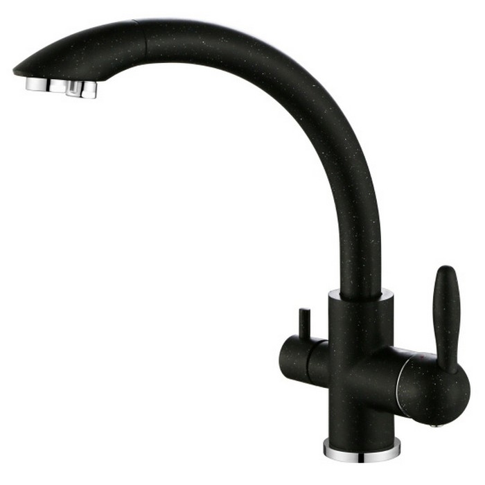 Смеситель для кухни Paulmark Essen Es213001-308 (чёрный)