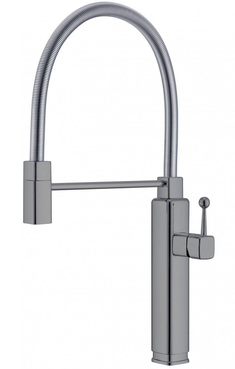 Смеситель для кухни Vincea VKF-101GM (вороненая сталь)