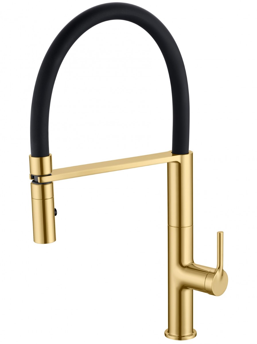 Смеситель для кухни Vincea VKF-114BG (брашированное золото)