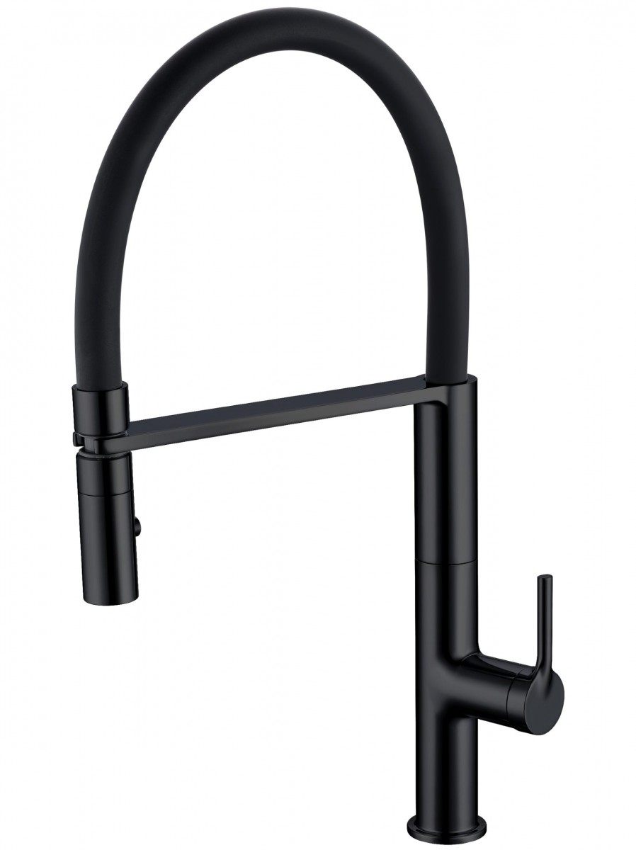 Смеситель для кухни Vincea VKF-114MB (чёрный)