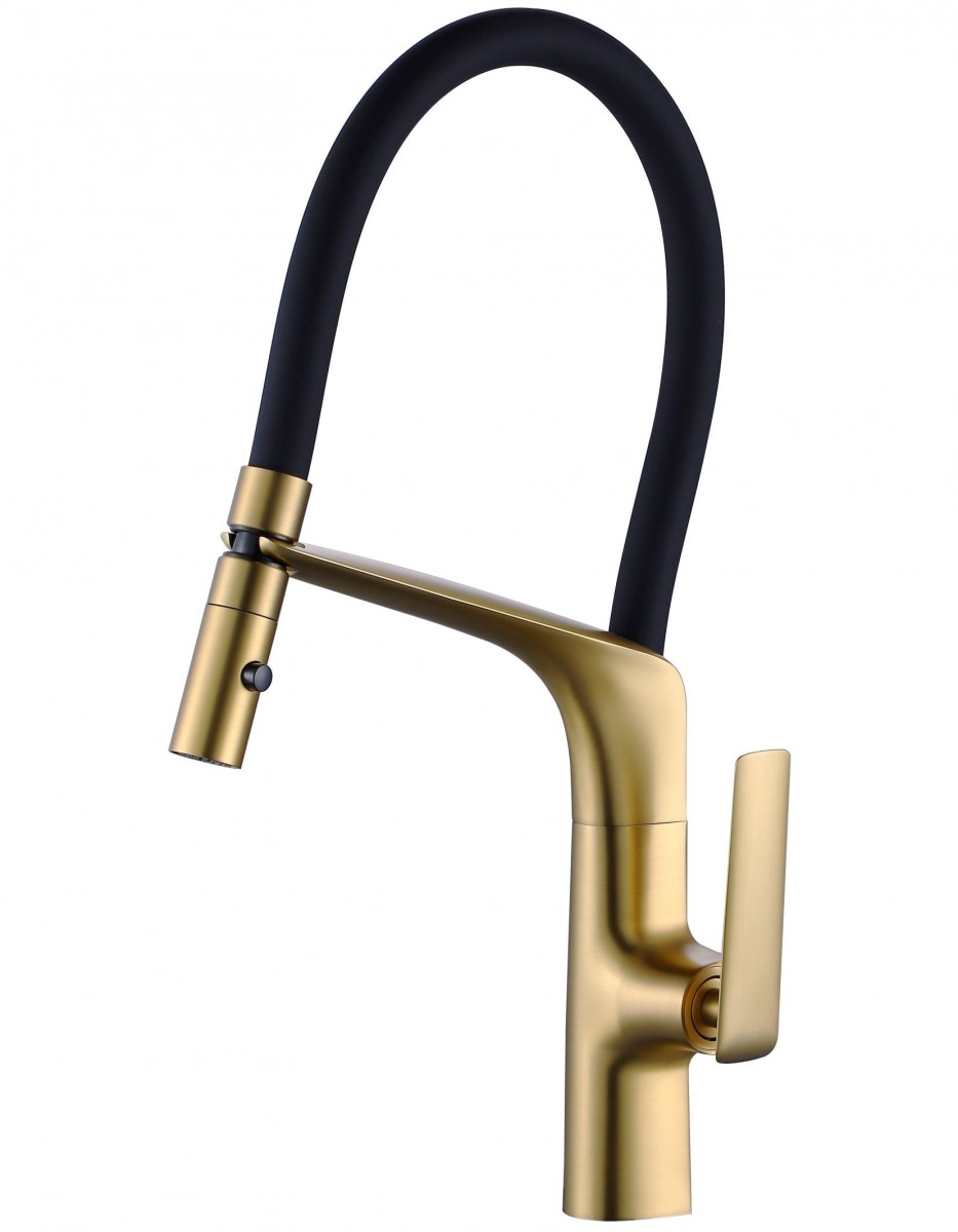 Смеситель для кухни Vincea VKF-115BG (брашированное золото)
