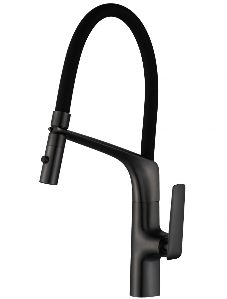 Смеситель для кухни Vincea VKF-115MB (чёрный)