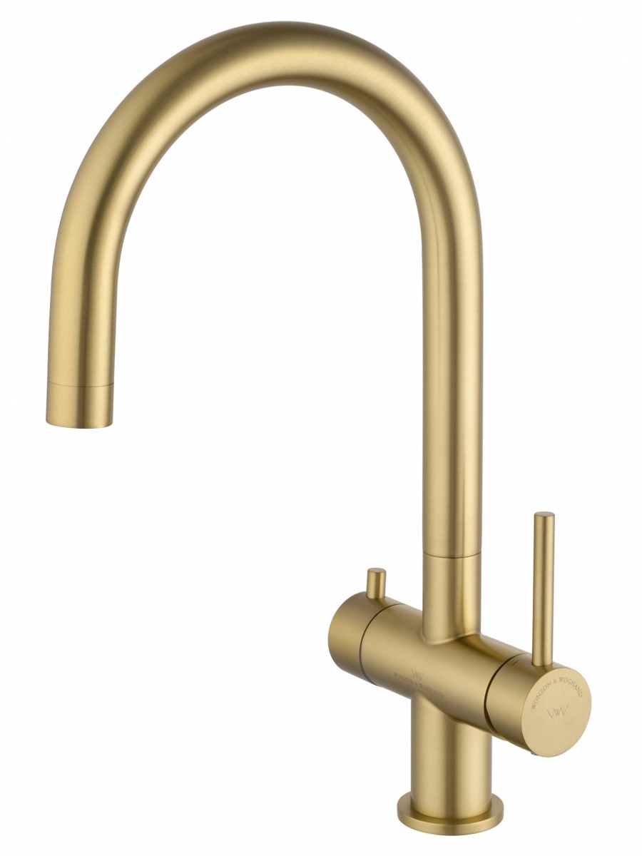 Смеситель для кухни Wonzon & Woghand WW-3211-BG (брашированное золото)
