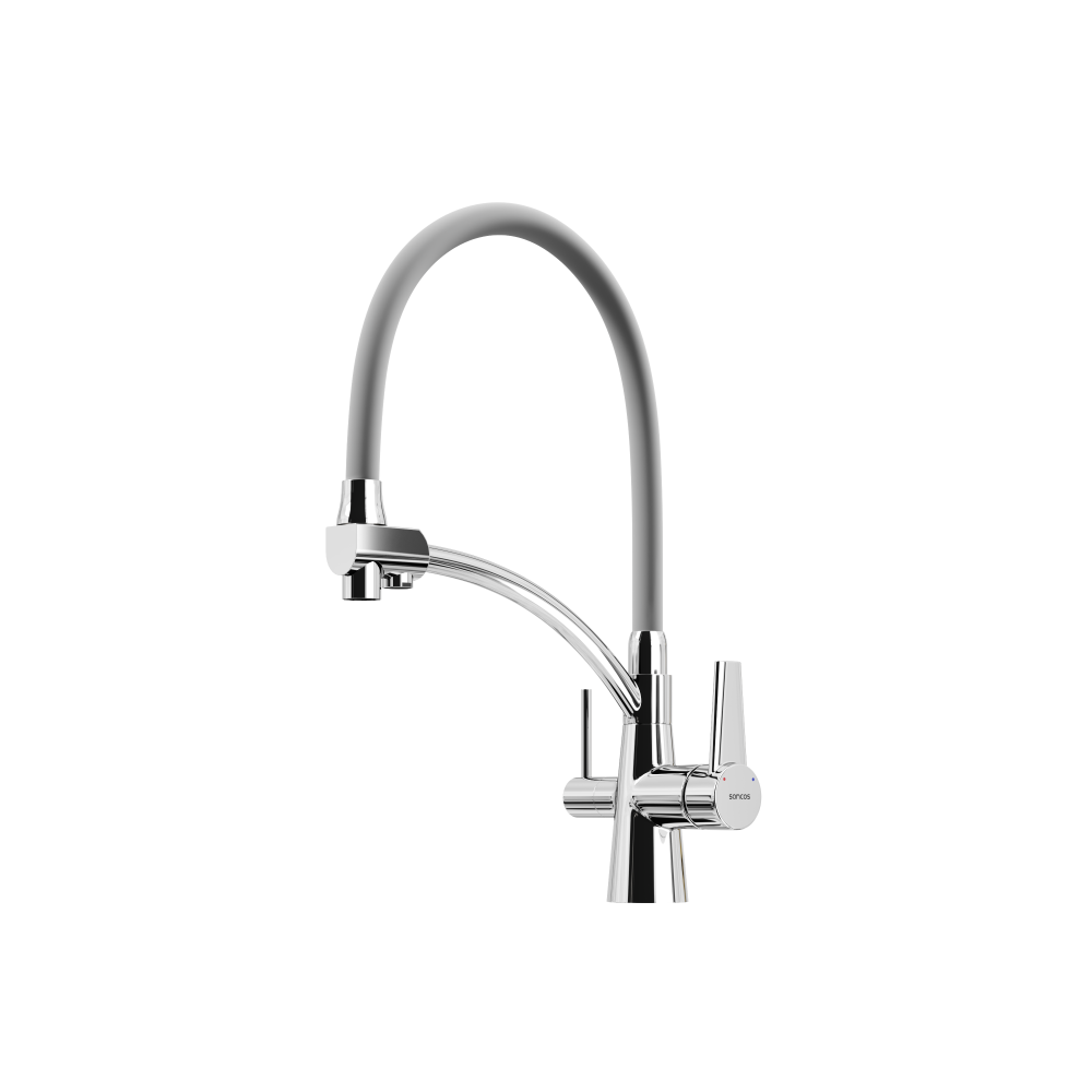 Смеситель для кухни Sancos Eri SC4001CH (хром/серый)