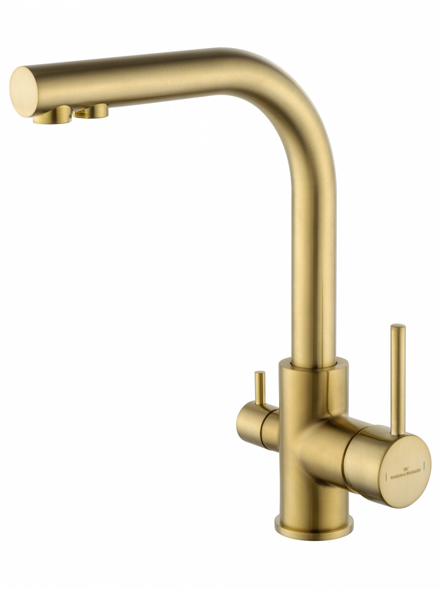 Смеситель для кухни Wonzon & Woghand WW-88458005-BG (брашированное золото)