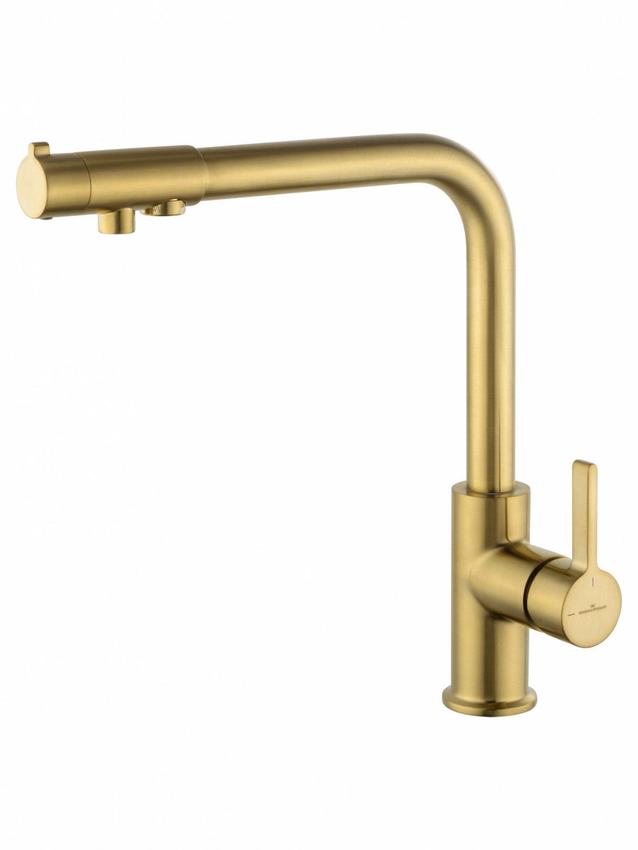 Смеситель для кухни Wonzon & Woghand WW-88458008-BG (брашированное золото)