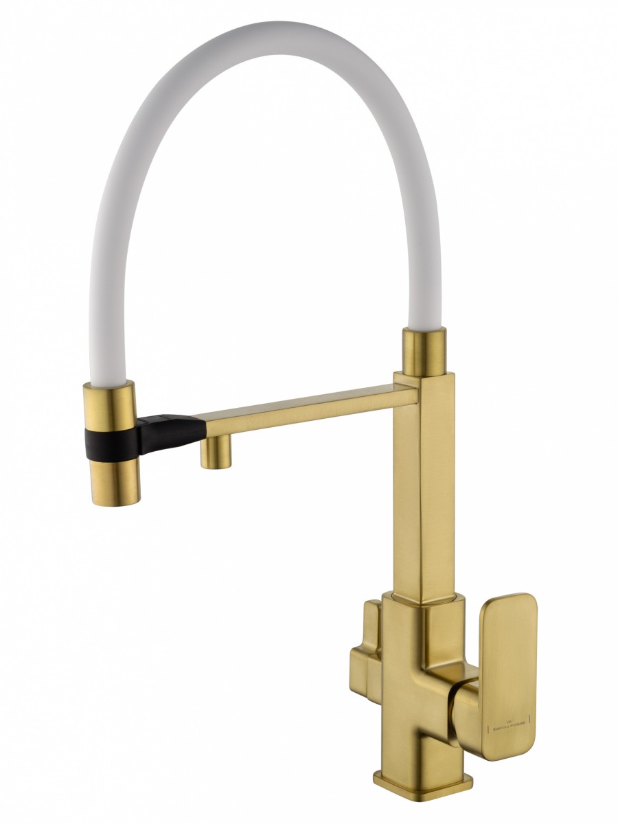 Смеситель для кухни Wonzon & Woghand WW-88458012-BG (брашированное золото)