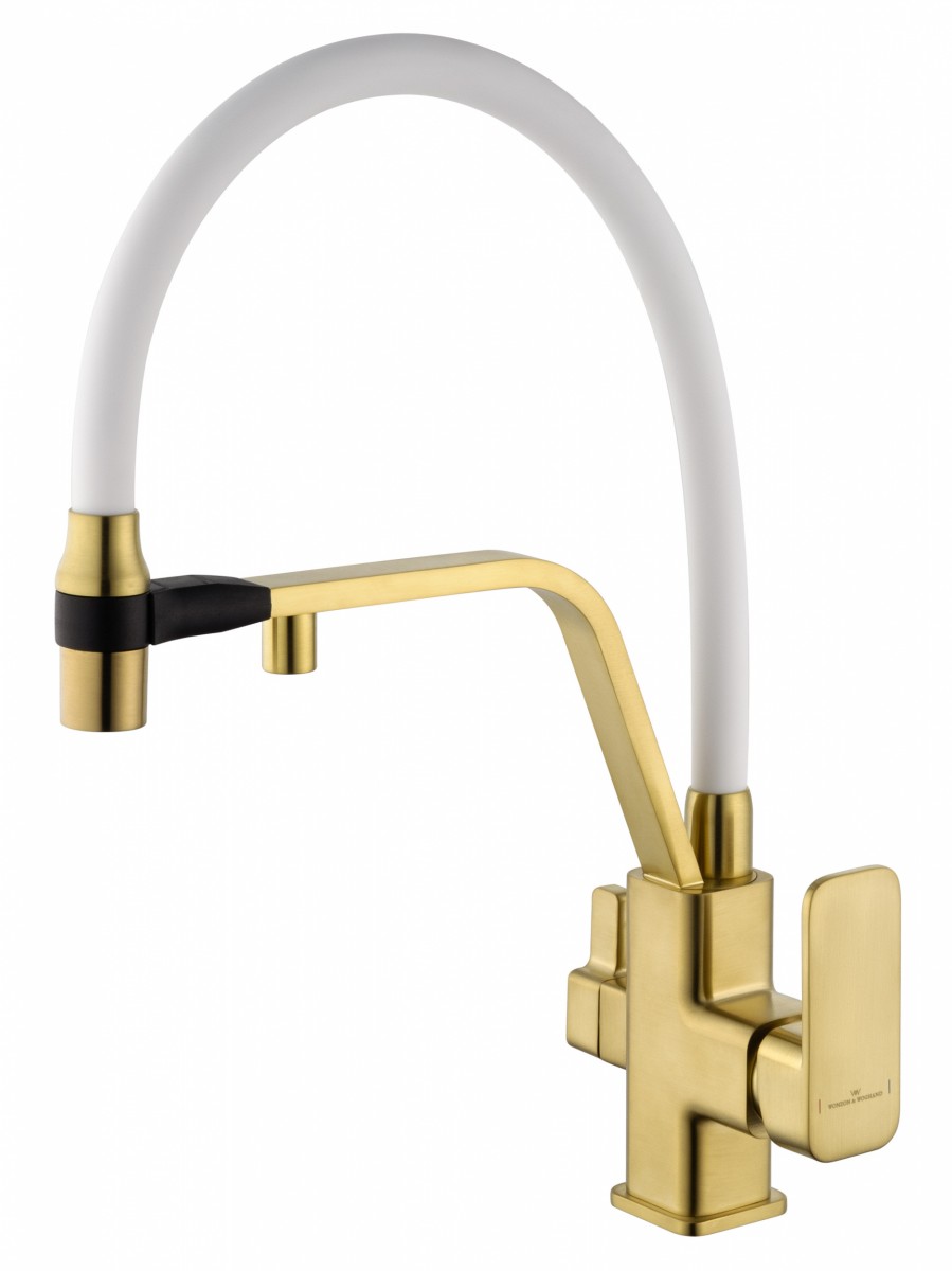 Смеситель для кухни Wonzon & Woghand WW-88458013-BG (брашированное золото)