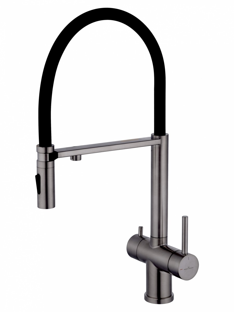 Смеситель для кухни Wonzon & Woghand WW-88458009-BGM (тёмный графит)