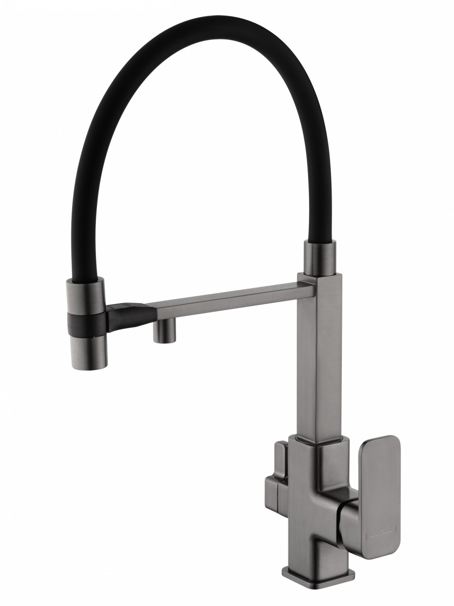 Смеситель для кухни Wonzon & Woghand WW-88458012-BGM (тёмный графит)