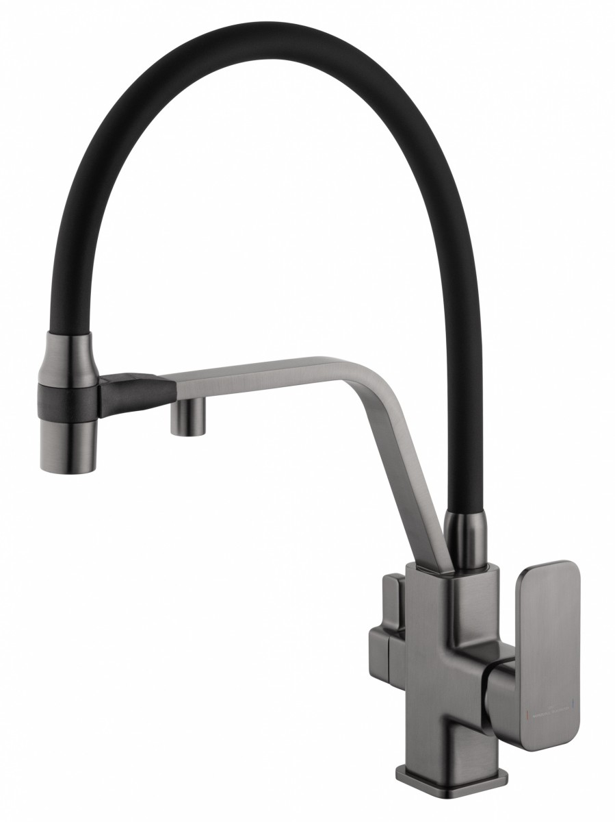 Смеситель для кухни Wonzon & Woghand WW-88458013-BGM (тёмный графит)