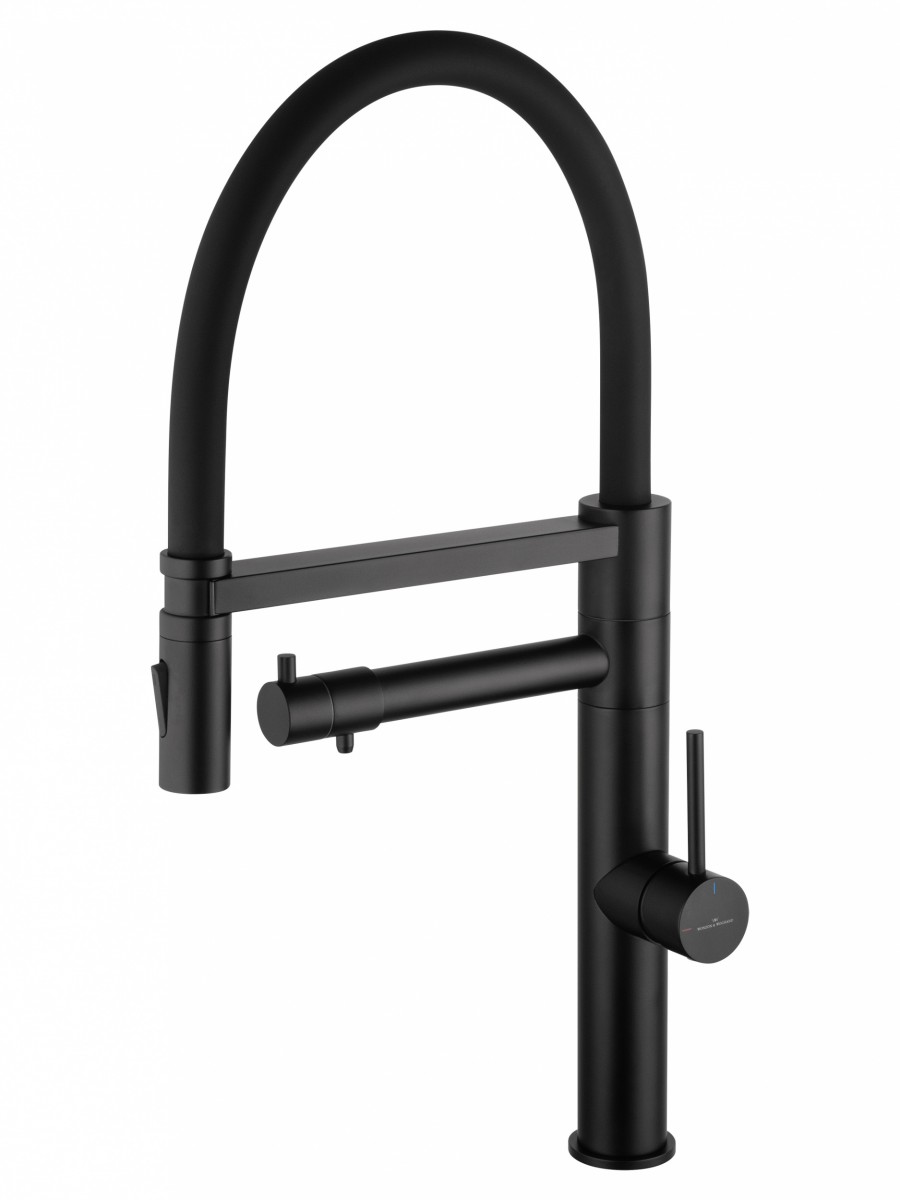 Смеситель для кухни Wonzon & Woghand WW-88458007-MB (чёрный матовый)