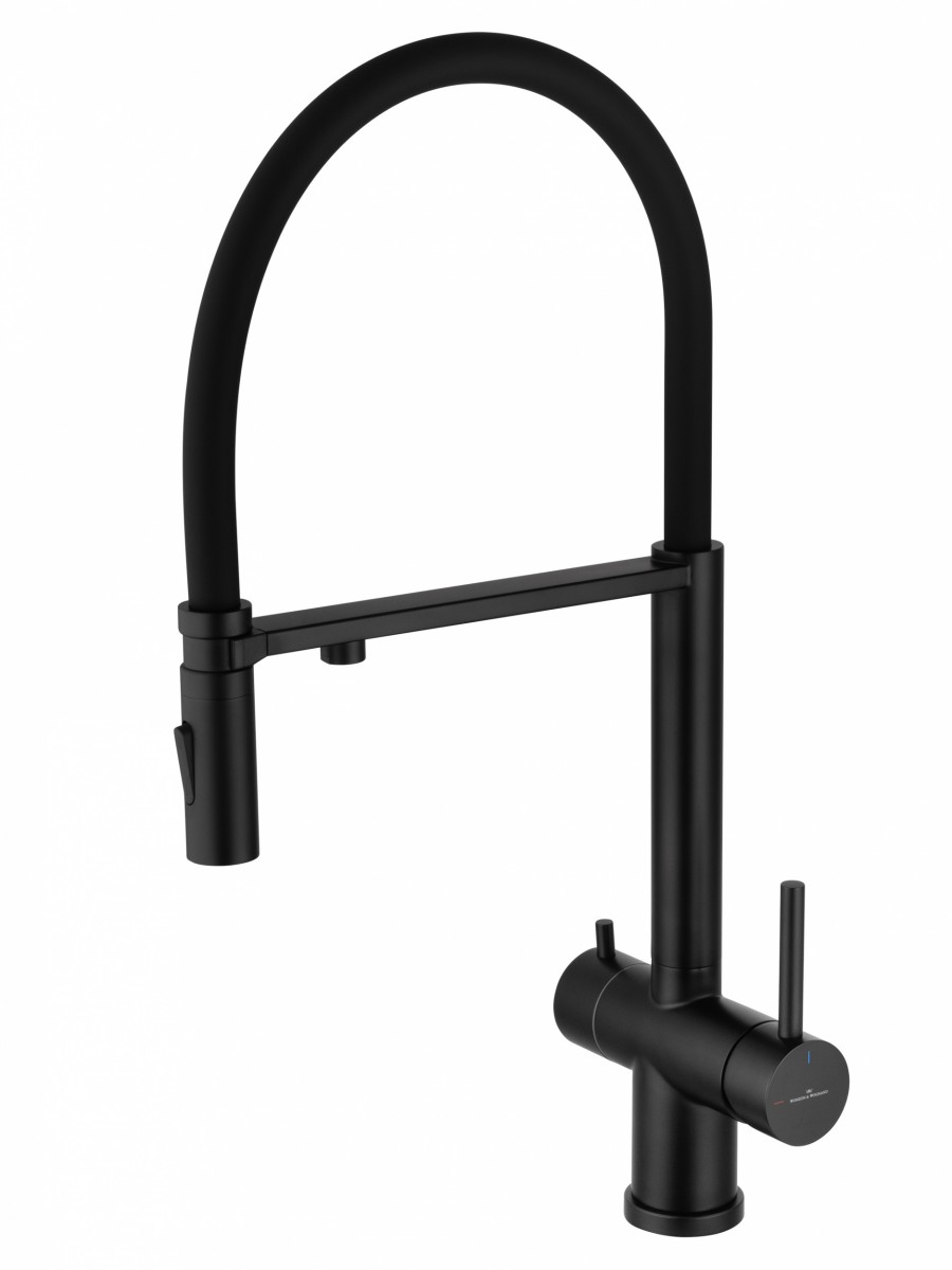 Смеситель для кухни Wonzon & Woghand WW-88458009-MB (чёрный матовый)