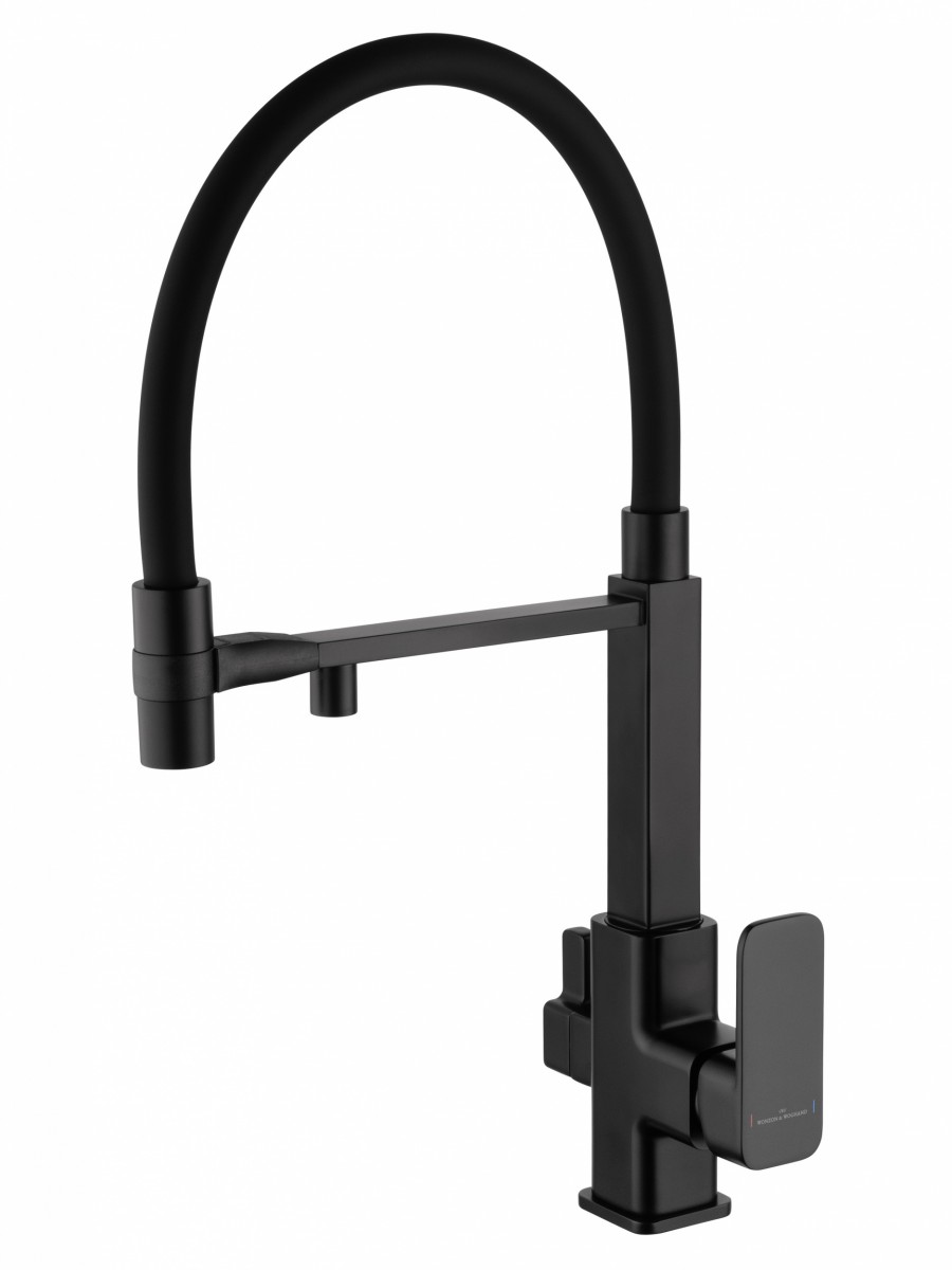 Смеситель для кухни Wonzon & Woghand WW-88458012-MB (чёрный матовый)