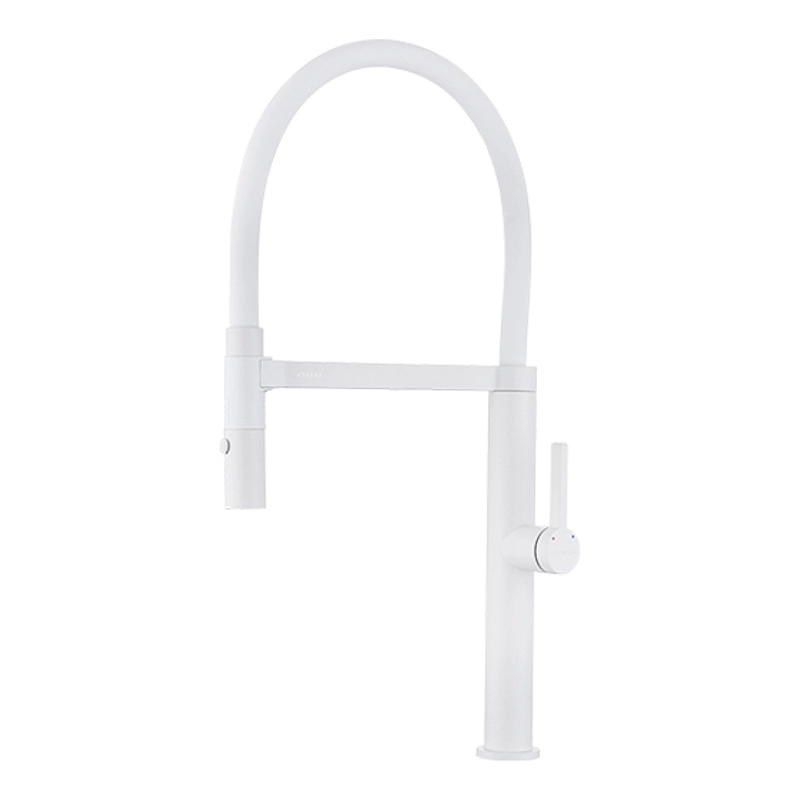 Смеситель для кухни Paulmark Leader Le214101-WH (белый матовый)