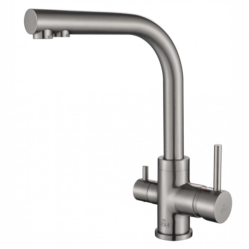 Смеситель для кухни Paulmark Essen Es213011-BS (брашированная сталь)