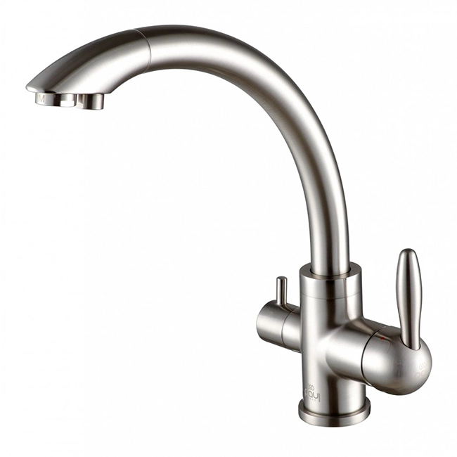Смеситель для кухни Paulmark Essen Es213001-BS (брашированная сталь)