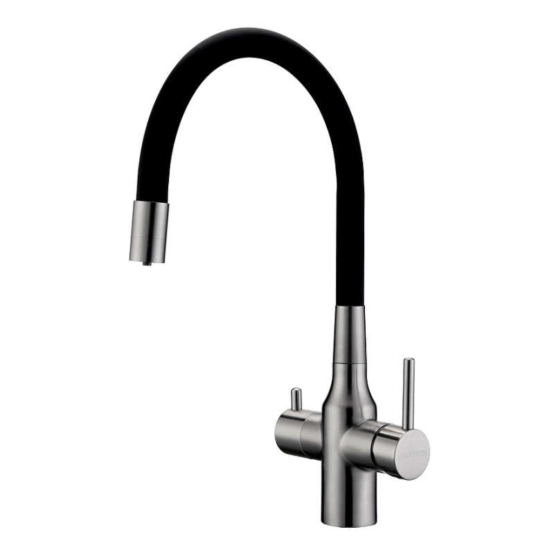 Смеситель для кухни Paulmark Salix Sa213419-BS (брашированная сталь)