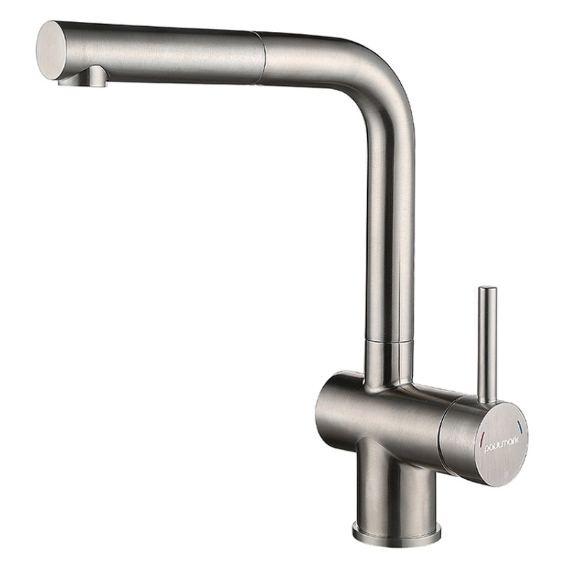 Смеситель для кухни Paulmark Dosse Do214418-BS (брашированная сталь)