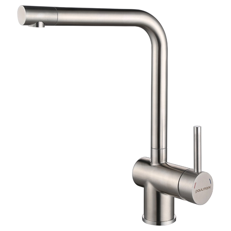Смеситель для кухни Paulmark Spring Sp212067-BS (брашированная сталь)