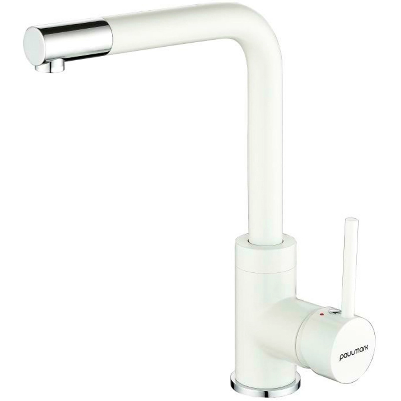 Смеситель для кухни Paulmark Honner Ho212018-WH (белый матовый)