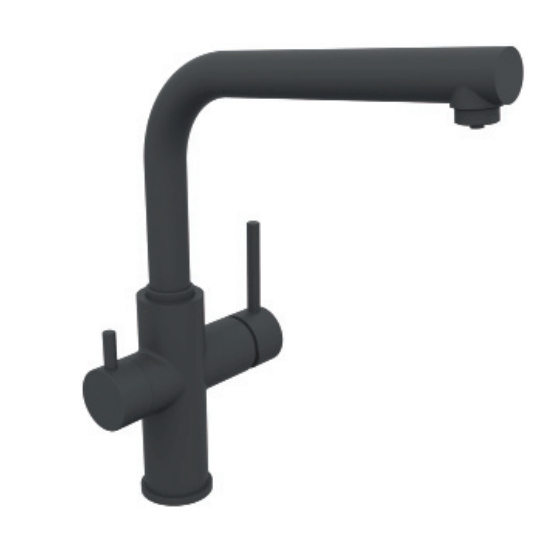 Смеситель для кухни Clever Caiman 61237 (чёрный матовый)